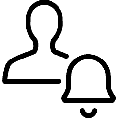 Single Neutral Actions Alarm Icon from Ultimate Light Set