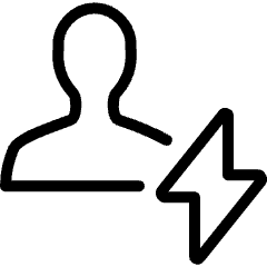 Single Neutral Actions Flash Icon from Ultimate Light Set