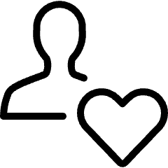 Single Neutral Actions Heart Icon from Ultimate Light Set