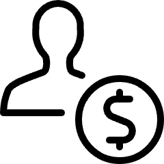 Single Neutral Actions Money Icon from Ultimate Light Set