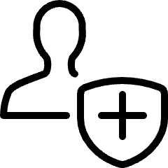 Single Neutral Actions Shield Icon from Ultimate Light Set