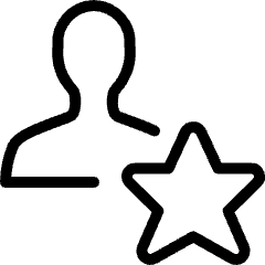 Single Neutral Actions Star Icon from Ultimate Light Set