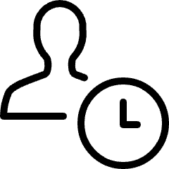 Single Neutral Actions Time Icon from Ultimate Light Set
