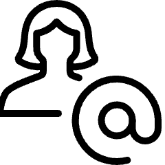 Single Woman Actions Address Icon from Ultimate Light Set