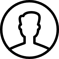Single Man Circle Icon from Ultimate Light Set