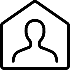 Single Neutral Home Icon from Ultimate Light Set