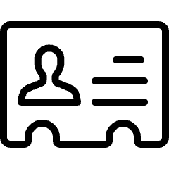 Single Neutral Id Card 4 Icon from Ultimate Light Set