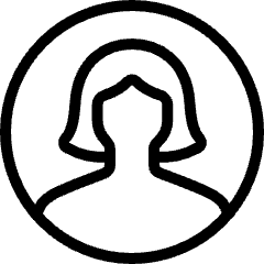 Single Woman Circle Icon from Ultimate Light Set