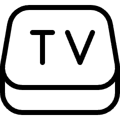 Modern Tv Apple Icon from Ultimate Light Set