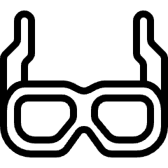 Movies 3 D Glasses 1 Icon from Ultimate Light Set