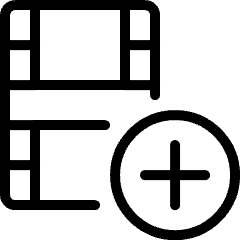 Video Edit Add Icon from Ultimate Light Set