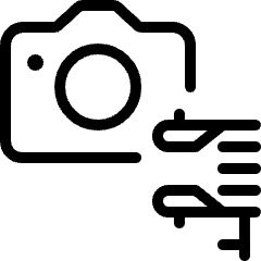 Video Edit Camera Measure Icon from Ultimate Light Set