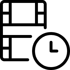 Video Edit Clock Icon from Ultimate Light Set