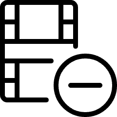 Video Edit Subtract Icon from Ultimate Light Set