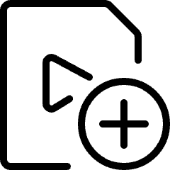 Video File Add Icon from Ultimate Light Set