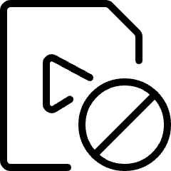 Video File Disable Icon from Ultimate Light Set