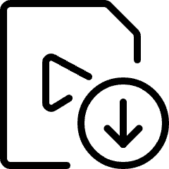 Video File Download Icon from Ultimate Light Set