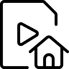 Video File Home Icon from Ultimate Light Set