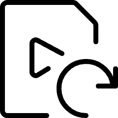Video File Refresh Icon from Ultimate Light Set