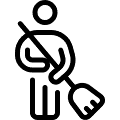 Cleaning Man Icon from Ultimate Light Set
