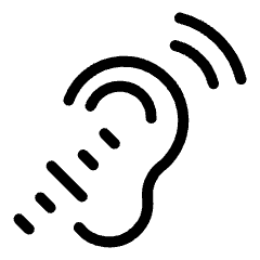 Disability Hearing Icon from Ultimate Light Set