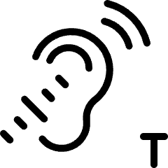 Disability Hearing T Icon from Ultimate Light Set