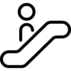 Escalator Person Icon from Ultimate Light Set