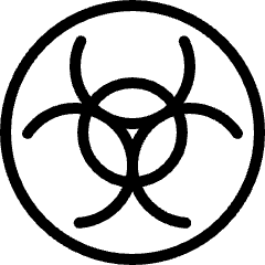 Safety Warning Radioactive Icon from Ultimate Light Set