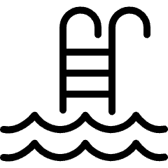 Swimming Pool Stairs Icon from Ultimate Light Set