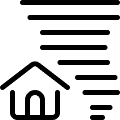 Natural Disaster Hurricane House Icon from Ultimate Light Set