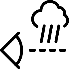 Visibility Rain Icon from Ultimate Light Set