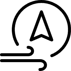 Wind North Icon from Ultimate Light Set