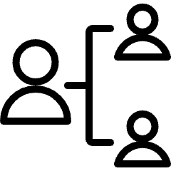 Human Resources Hierarchy 1 Icon from Ultimate Light Set