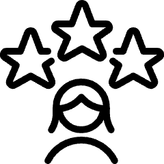 Human Resources Rating Woman Icon from Ultimate Light Set