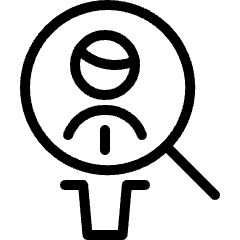 Job Search Man Icon from Ultimate Light Set