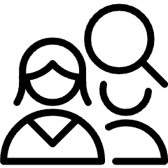 Job Search Team Woman Icon from Ultimate Light Set