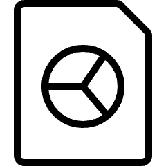 Office File Graph Icon from Ultimate Light Set