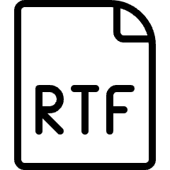 Office File Rtf Icon from Ultimate Light Set