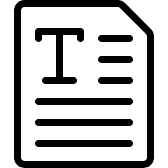 Office File Text Icon from Ultimate Light Set