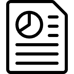 Office File Text Graph Icon from Ultimate Light Set