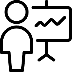 Presentation Analytics Icon from Ultimate Light Set