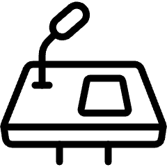 Presentation Desk Paper Icon from Ultimate Light Set