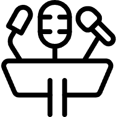 Presentation Microphone Icon from Ultimate Light Set