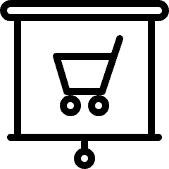 Presentation Projector Screen Cart Icon from Ultimate Light Set
