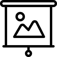 Presentation Projector Screen Image Icon from Ultimate Light Set