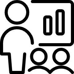 Presentation Statistics Icon from Ultimate Light Set