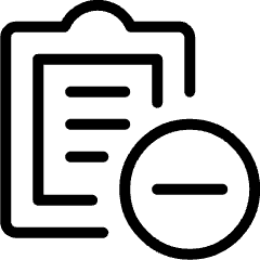 Task List Subtract Icon from Ultimate Light Set