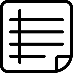 Task List Text Icon from Ultimate Light Set