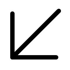 Arrow Corner Left Icon from Ultimate Regular Set