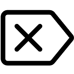 Arrow Right X Icon from Ultimate Regular Set